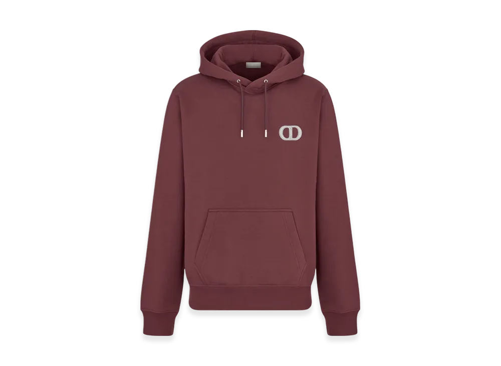 Dior Cotton Fleece CD Icon Hooded Sweatshirt "Black"