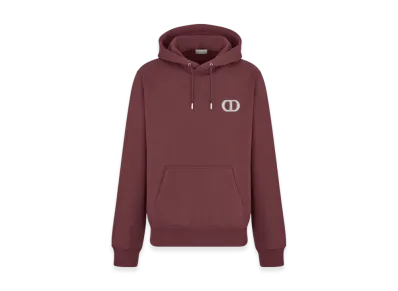 Dior Cotton Fleece CD Icon Hooded Sweatshirt "Black"