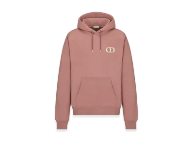 Dior CD Icon Hooded Sweatshirt Organic Cotton Fleece "Pink"
