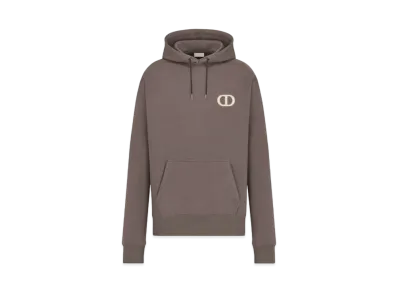 Dior CD Icon Hooded Sweatshirt Cotton Fleece "Brown"