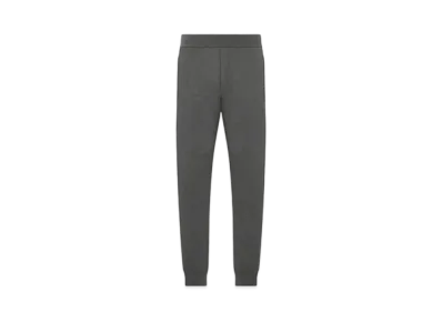 Dior Track Pants Cotton Knit and Cashmere "Gray"