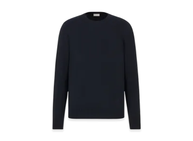 Dior CD Icon Signature Sweater Cashmere Jersey "Navy Blue"