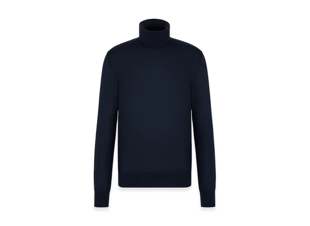 Dior CD Icon Turtleneck Sweater Cashmere Jersey "Navy Blue"