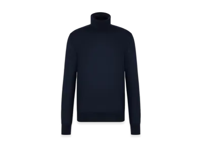 Dior CD Icon Turtleneck Sweater Cashmere Jersey "Navy Blue"