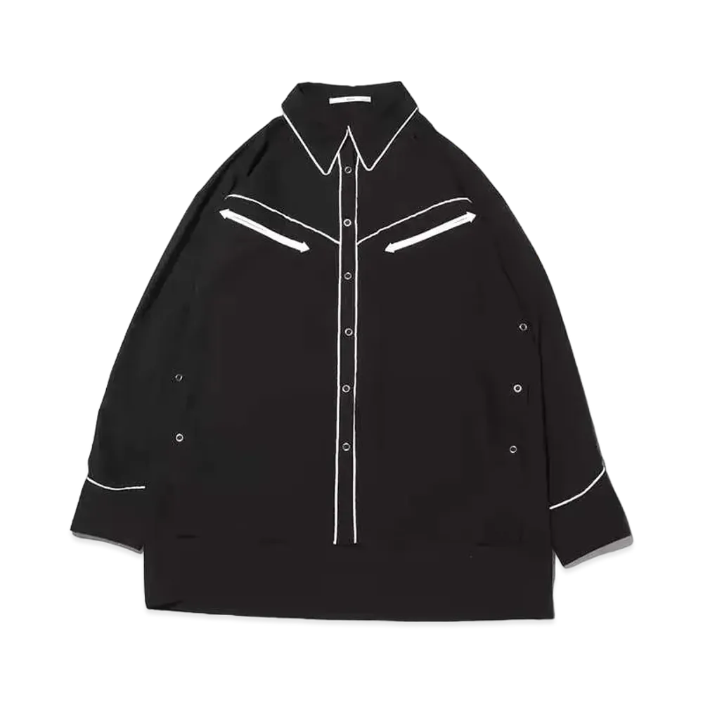 atmos pink Side Button Western Shirt "Black"