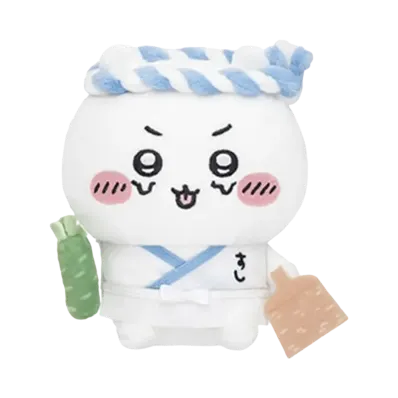 Gray Parka Service -Chikawa- Muchauma!! Chiikawa Sushi Sitting Mini Plush Chiikawa
