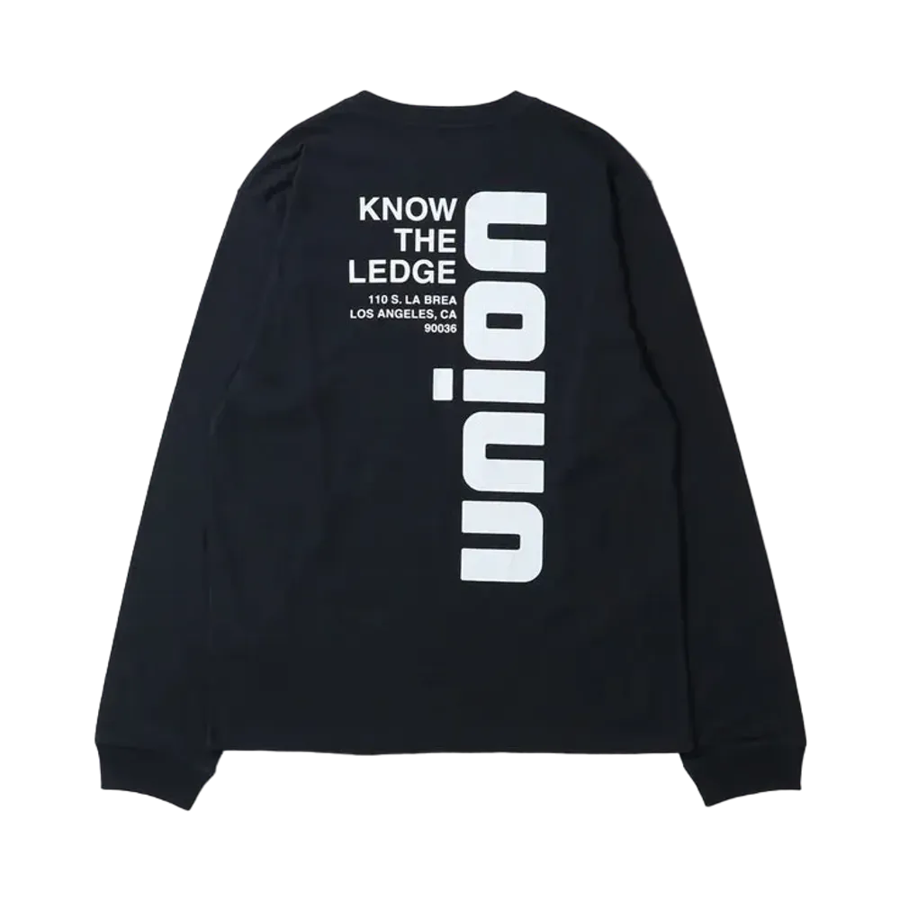 UNION VERT LS Tee "Black"