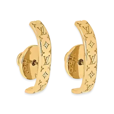 Louis Vuitton Nanogram Earrings "Gold"