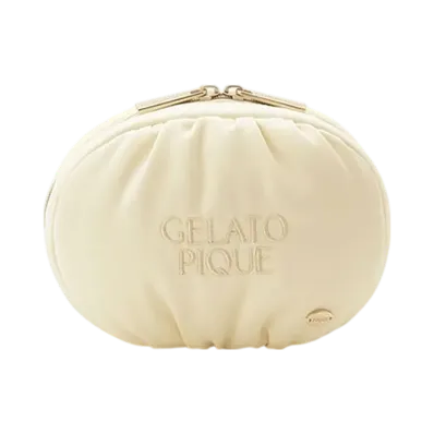 GELATO PIQUE Satin Logo Pouch "Yellow"