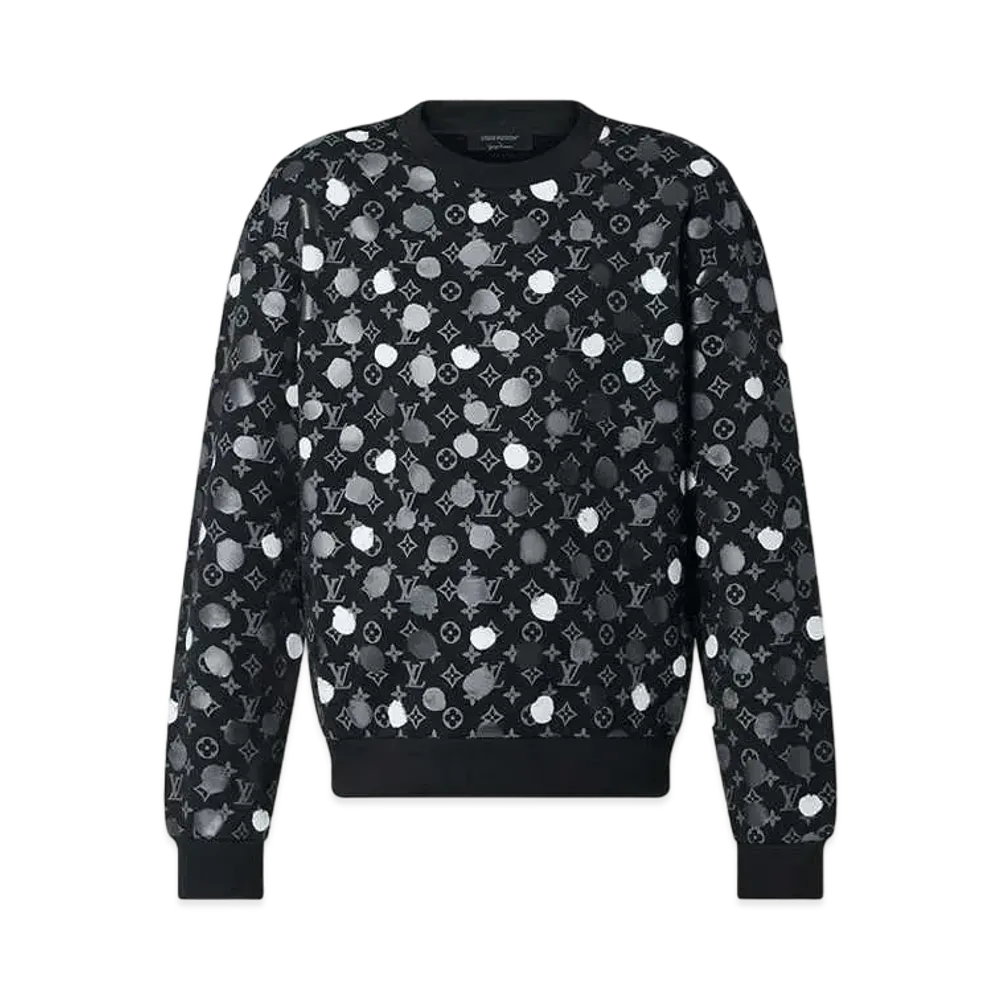 Louis Vuitton x Yayoi Kusama Painted Dots Printed Crewneck "Noir"