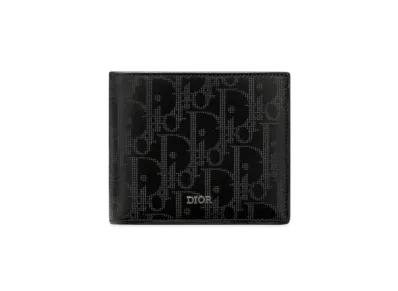 Dior Wallet Dior Oblique Galaxy Leather "Black"