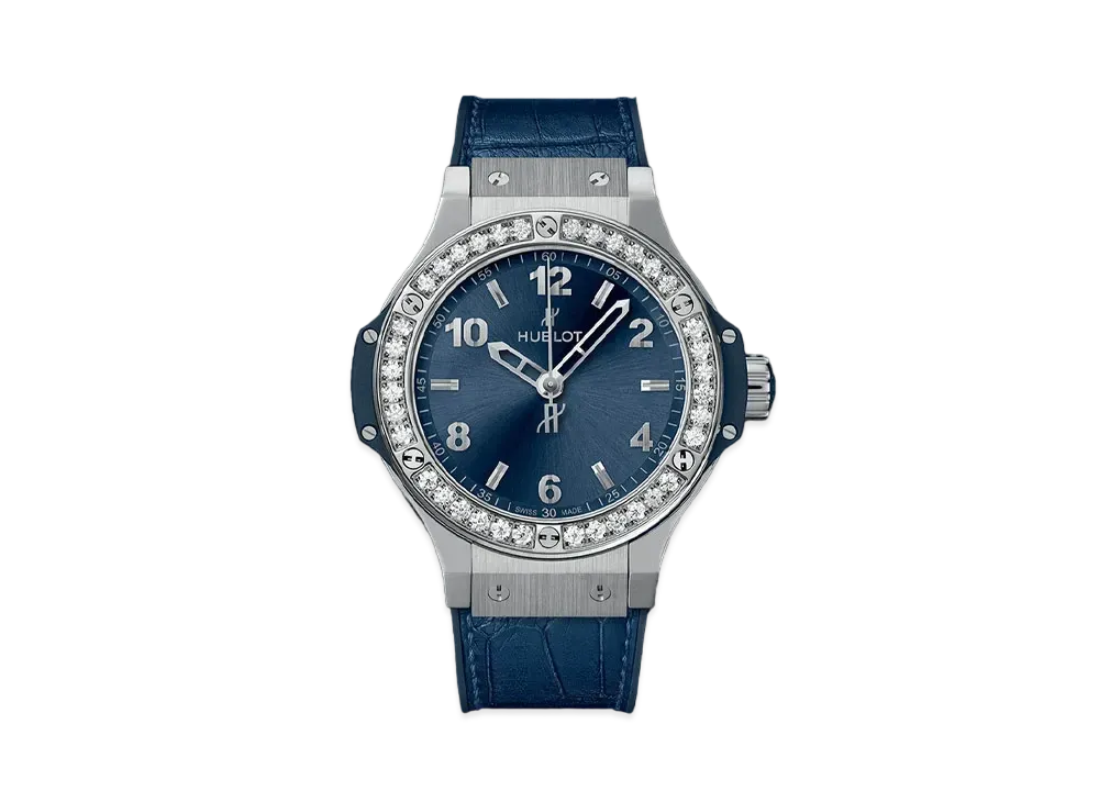 HUBLOT Big Bang Steel Blue Diamonds 38mm