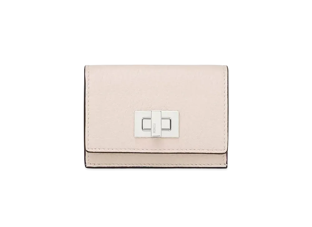 FENDI Micro Three-Fold Wallet Leather "White"