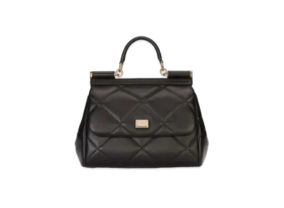 Dolce&Gabbana Sicily Bag Medium Matrasse Calfskin "Black"