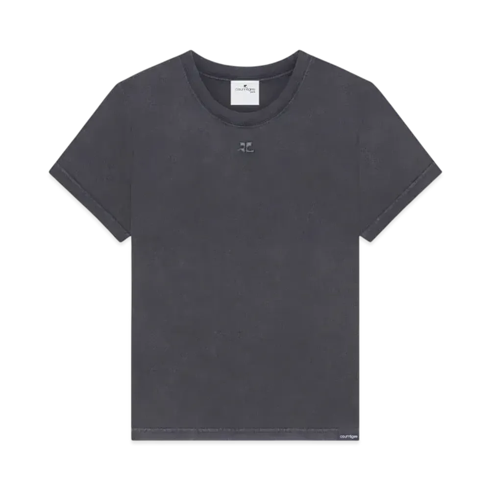 Courreges AC T-Shirt "Stonewashed Grey"