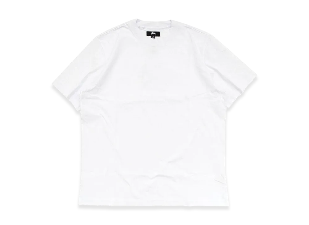 Stussy Stock Logo SS Crew "White"