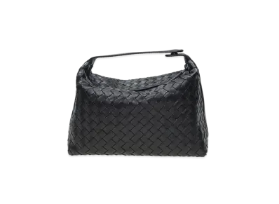 Bottega Veneta Lambskin Hand Bag "Black"