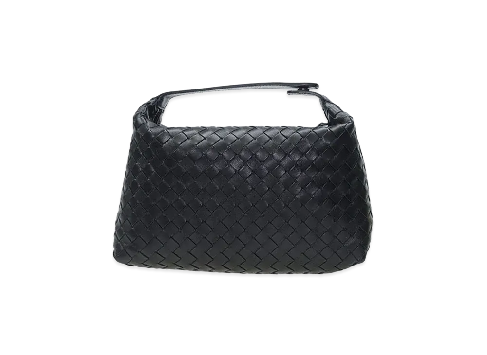 Bottega Veneta Lambskin Hand Bag "Black"