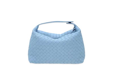 Bottega Veneta Lambskin Hand Bag "Light Blue"