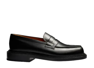 J.M.Weston Triple Sole Loafer #385 D Box Calf "Black"11411013854F Triple Leather Sole