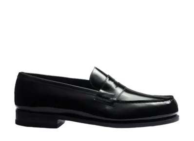 J.M.Weston Signature Loafer #180 D Patent Calf "Black" 1141FPA1801F Single Leather Sole