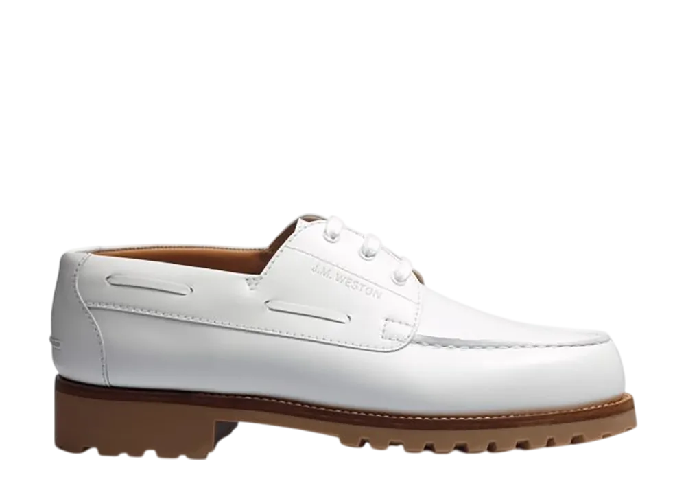 J.M.Weston Yachting Derby #690 "White Soft Calf"