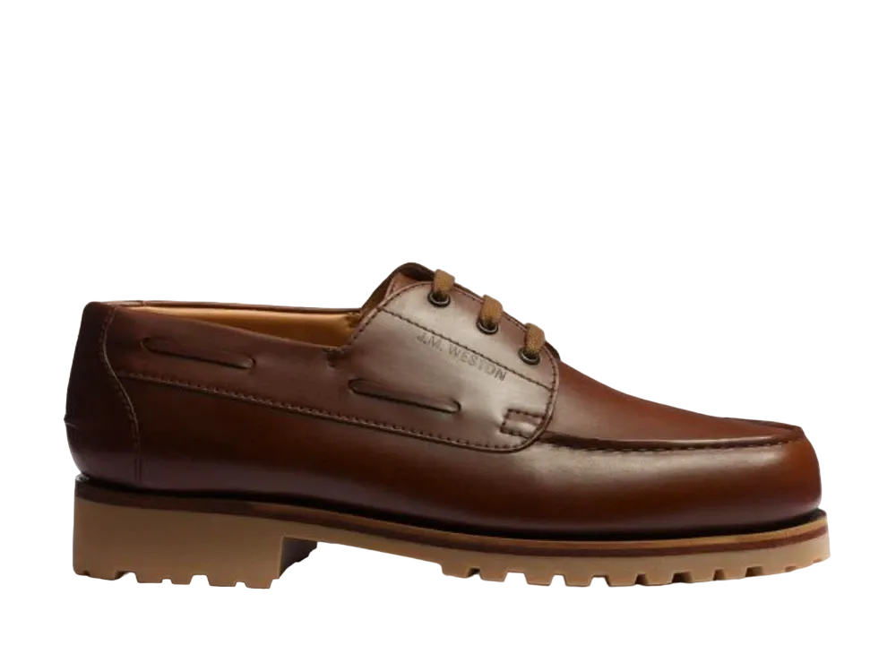 J.M.Weston Yachting Derby #690 D "Oak" 1141GFN6901D One Block Rubber Sole