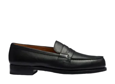 J.M.Weston Signature Loafer #180 D Grain Calf "Black"1141GFR1801T Monogram Rubber Sole