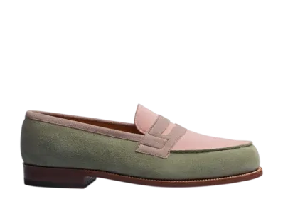 J.M.Weston Signature Loafer #180 "Light Pink/Parma and Old Gold"
