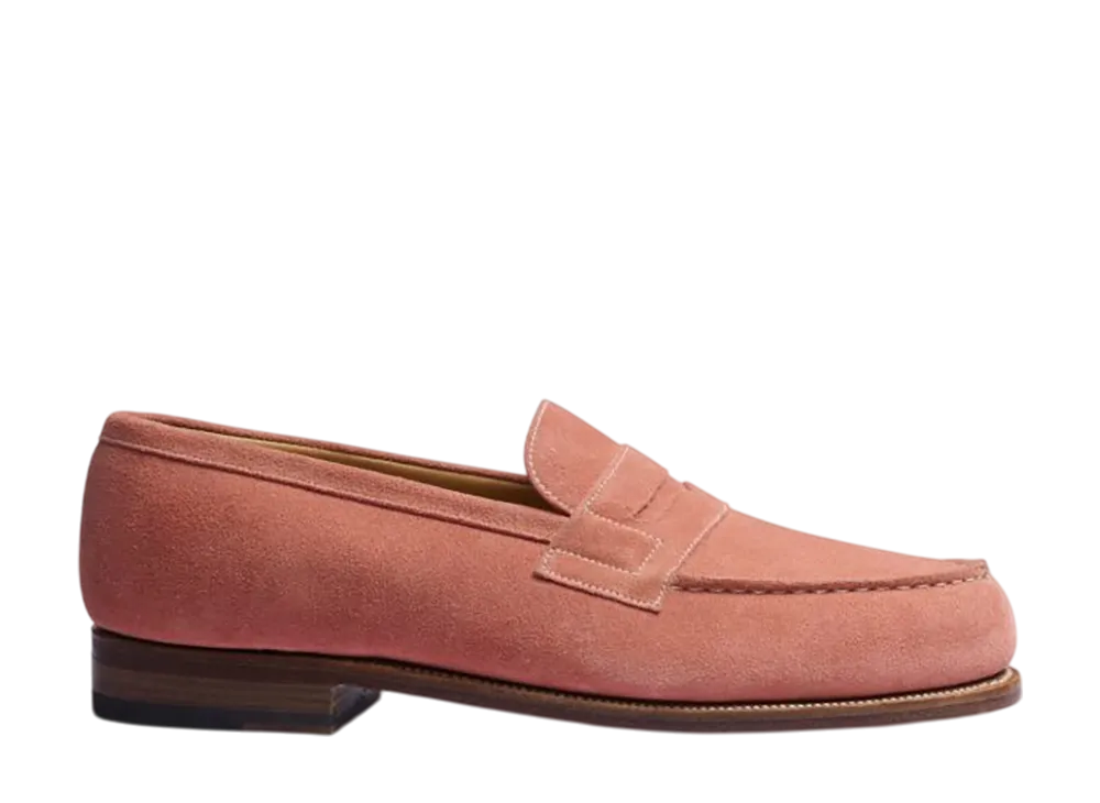 J.M.Weston Signature Loafer #180 "Rosewood Suede Leather"