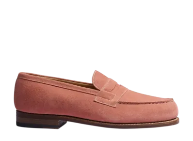 J.M.Weston Signature Loafer #180 "Rosewood Suede Leather"