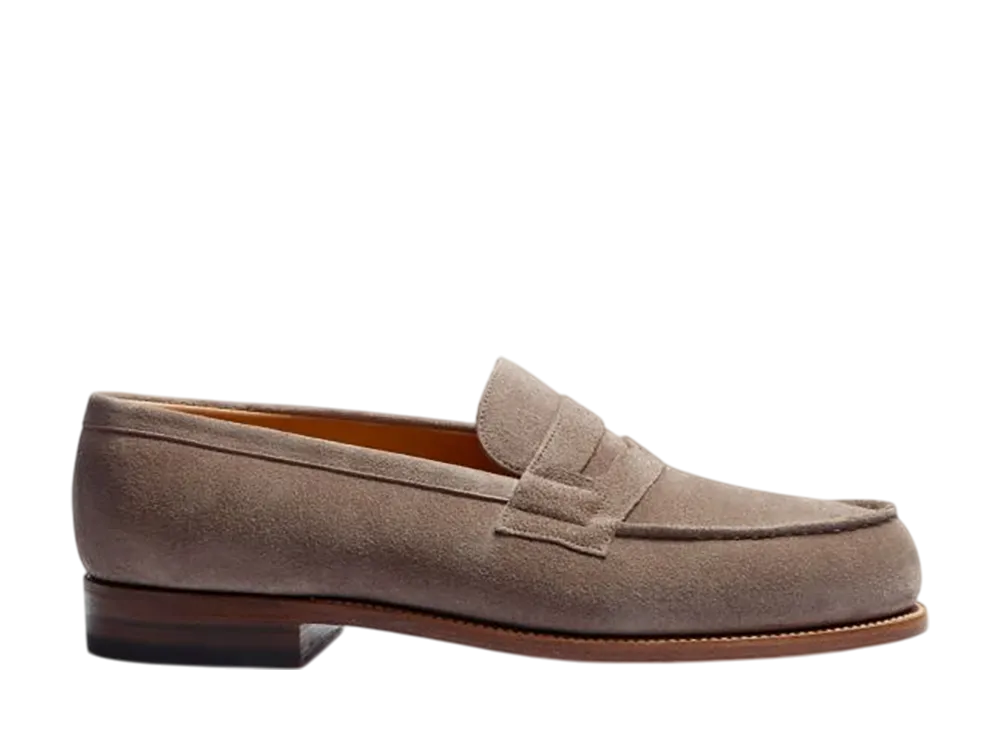 J.M.Weston Signature Loafer #180 "Chestnut Brown Suede Leather"