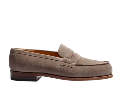 J.M.Weston Signature Loafer #180 "Chestnut Brown Suede Leather"