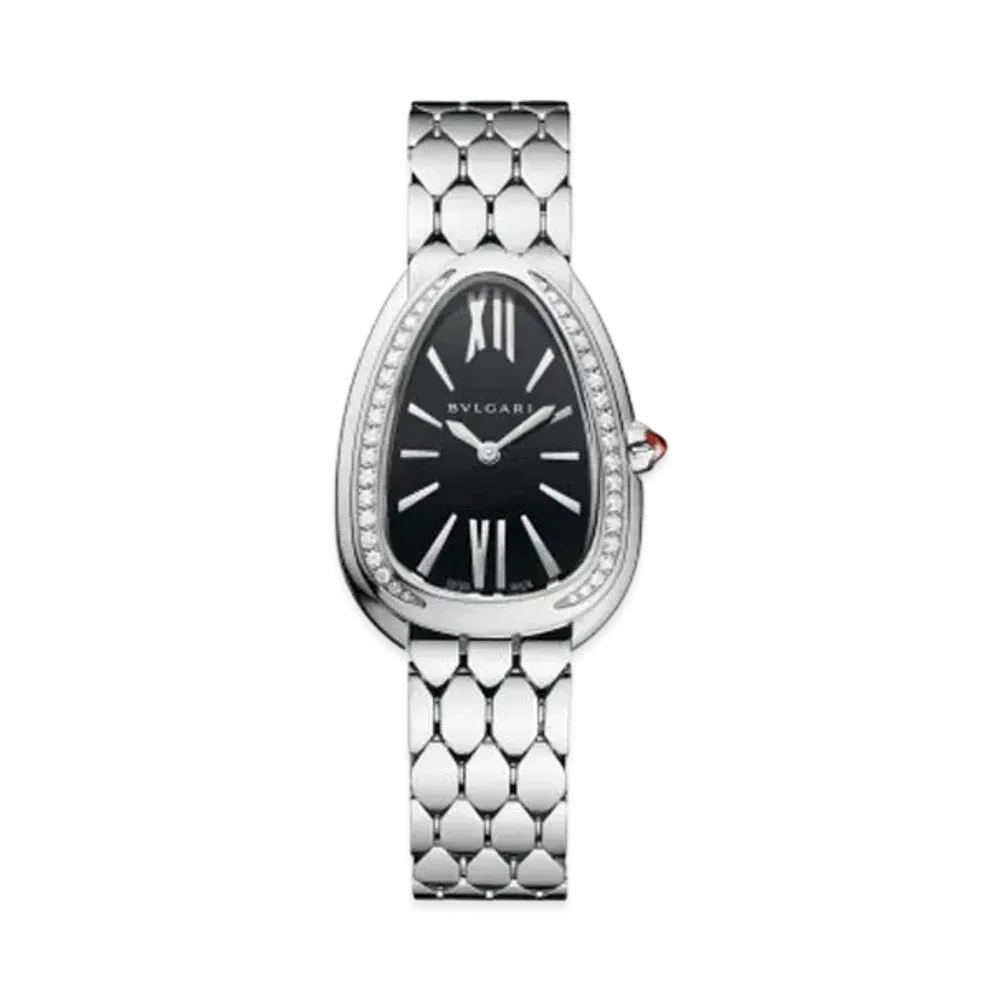 BVLGARI Serpenti Seduttori Watch Diamonds "Silver/Black"