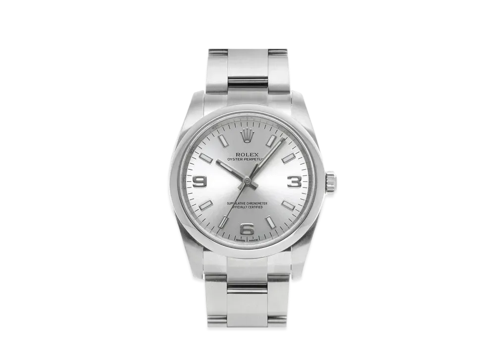 ROLEX Oyster Perpetual "Silver/Stainless Steel" 114200
