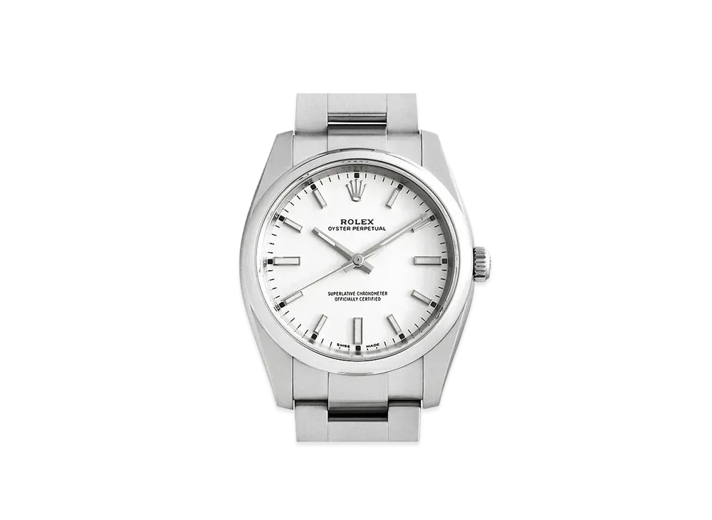 ROLEX Oyster Perpetual "White/Stainless Steel"