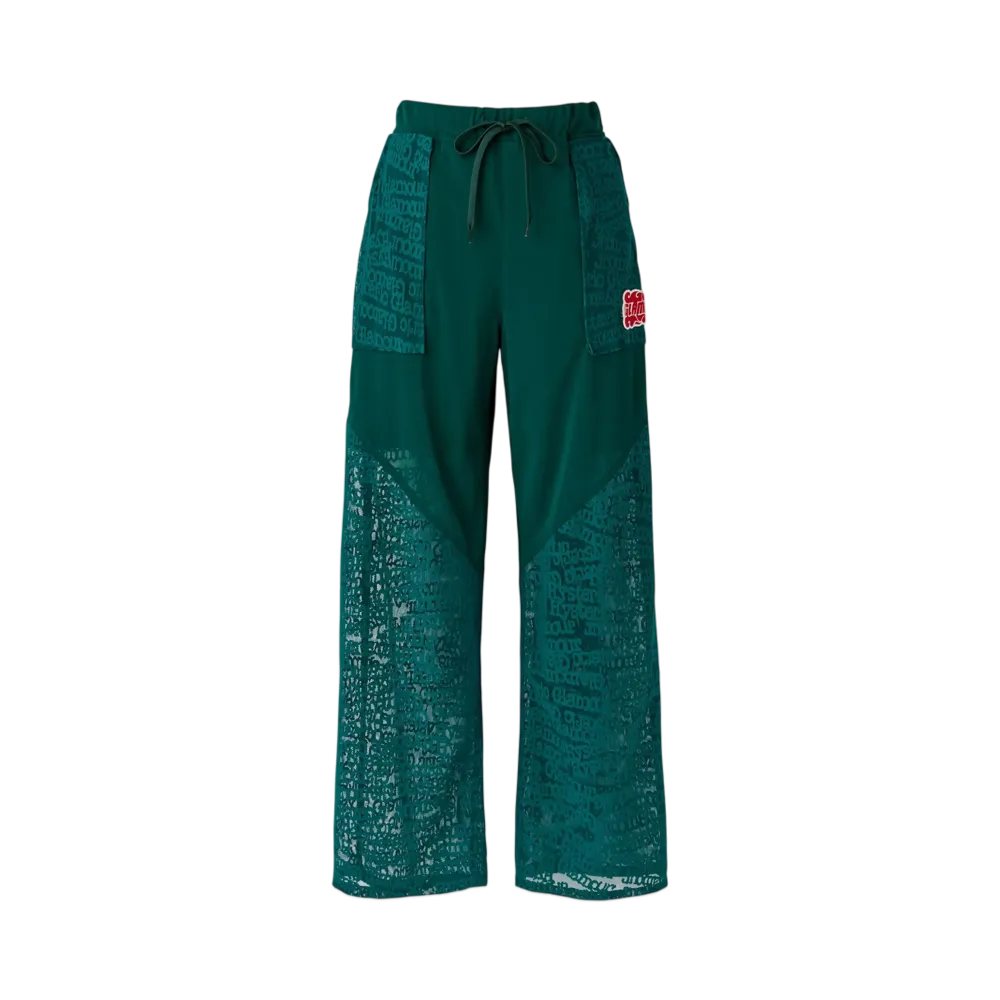 HYSTERIC GLAMOUR Type Logo Pattern Jacquard Pants "Green"