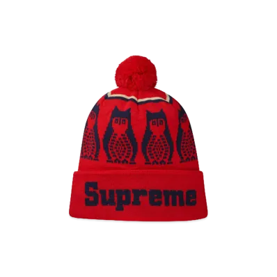 Supreme Owls Beanie "Red/Navy"