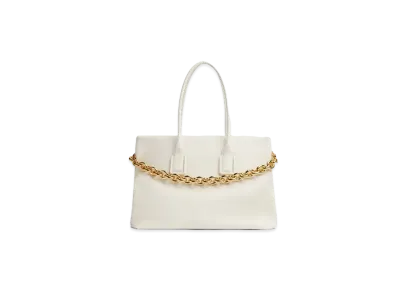Bottega Veneta Chain Tote "White"
