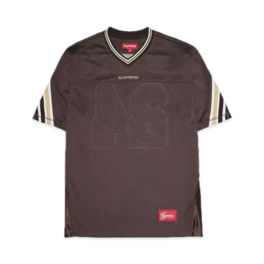 Supreme Jacquard Rib Football Jersey "Brown"