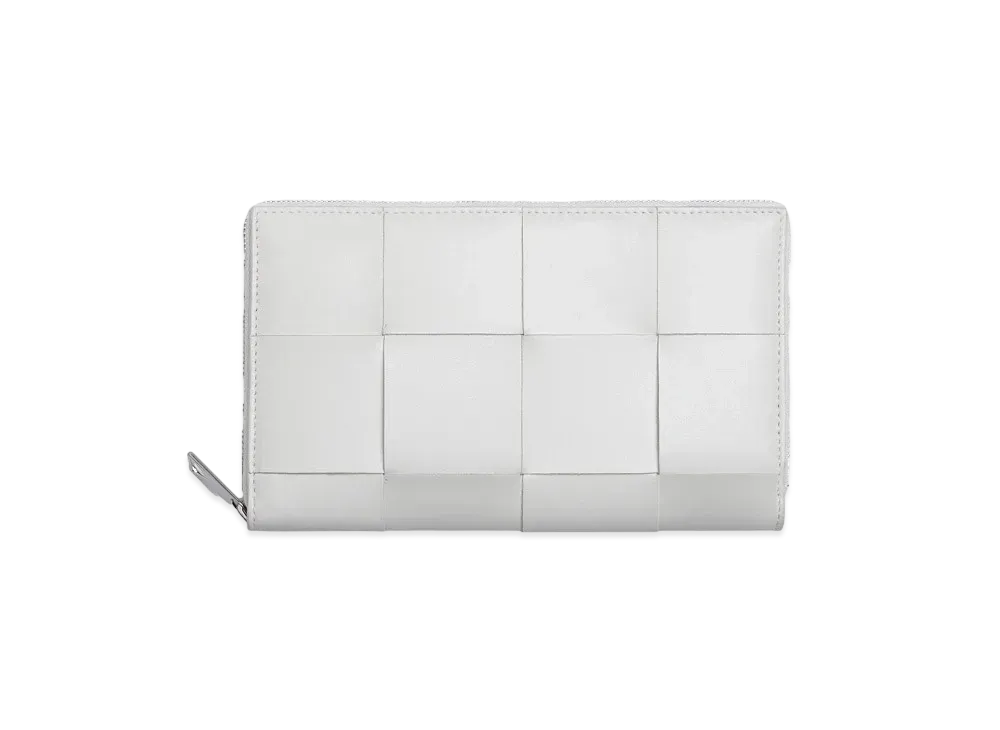 Bottega Veneta Zip Around Wallet "White"