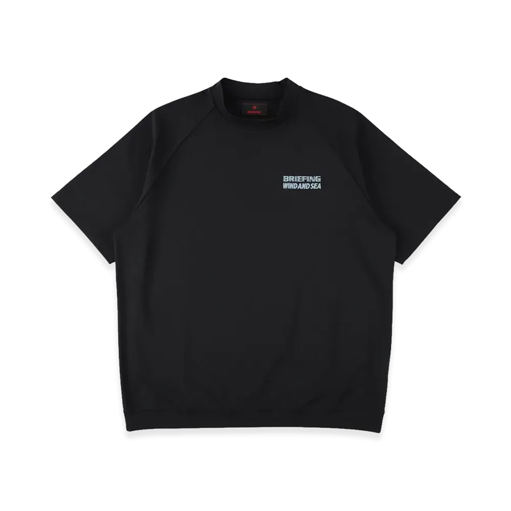 WIND AND SEA x BRIEFING GOLF Mock Neck Tee "Black"