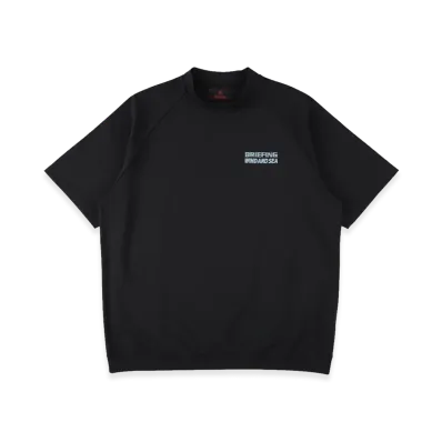 WIND AND SEA x BRIEFING GOLF Mock Neck Tee "Black"