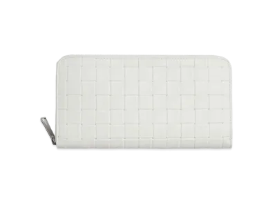 Bottega Veneta Zip Around Wallet "White"
