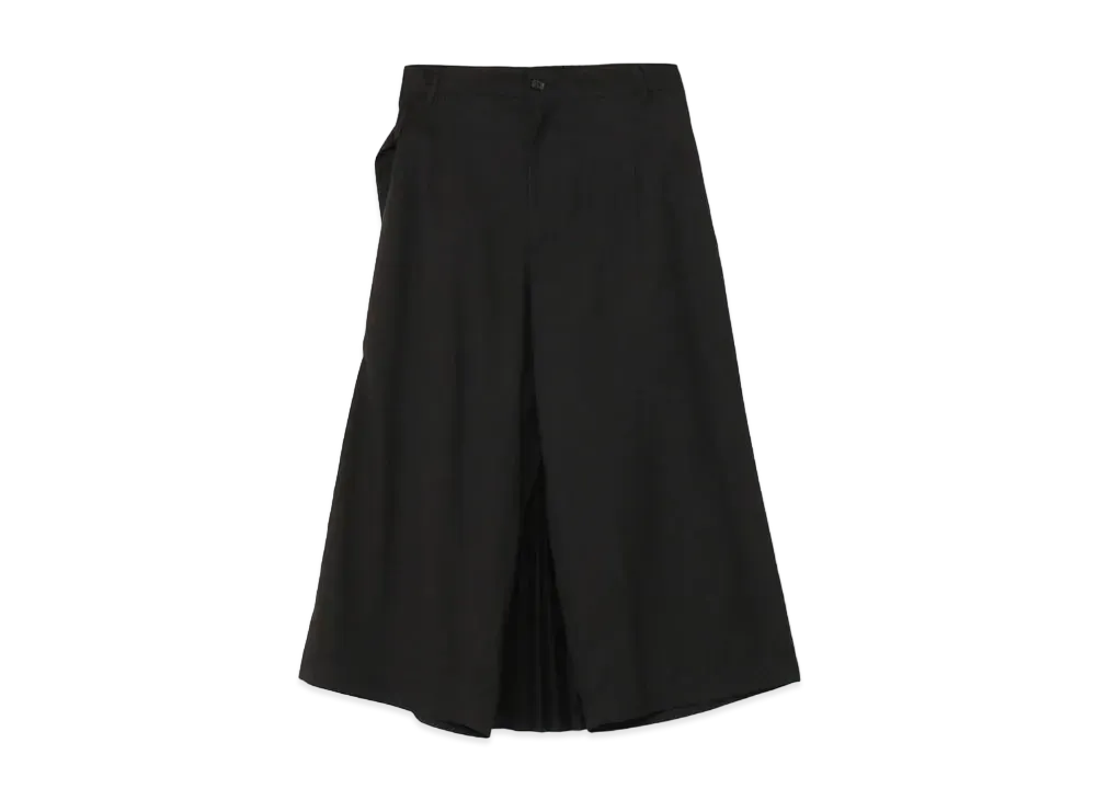 Yohji Yamamoto Y's PE/RY CLEAR TWILL BACK PLEATS PANTS "Black"