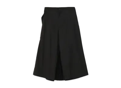 Yohji Yamamoto Y's PE/RY CLEAR TWILL BACK PLEATS PANTS "Black"