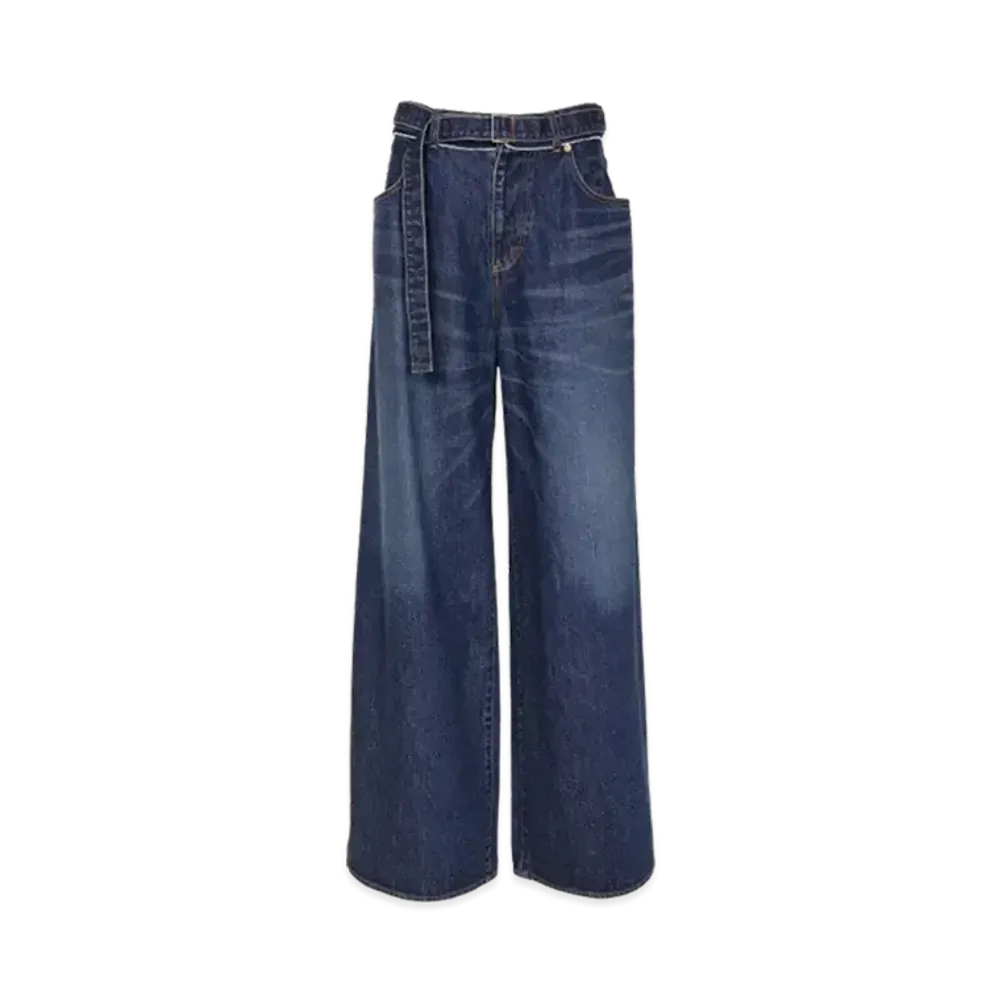 sacai Wide Denim Pants "Blue"