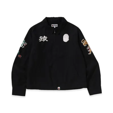 A BATHING APE Souvenir Zip Jacket "Black"