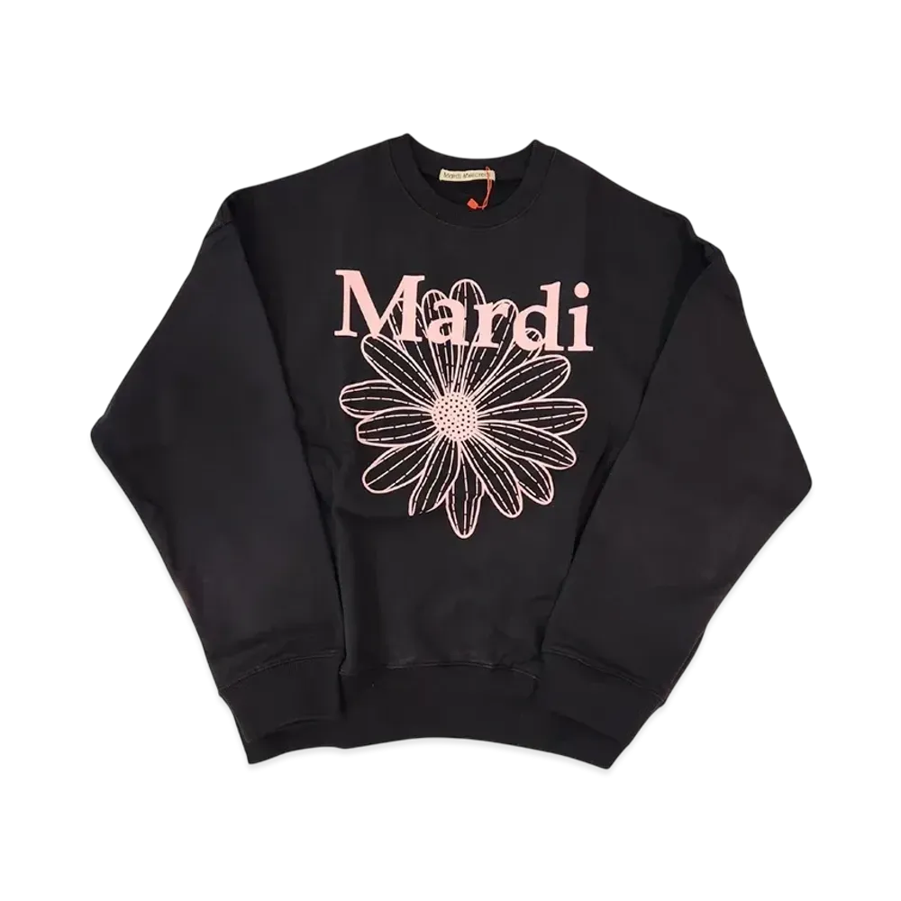Mardi Mercredi Sweatshirt Flowermardi "Black Pink"