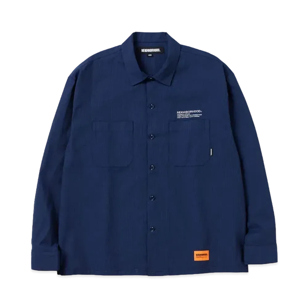 NEIGHBORHOOD Cordlane Work Shirt LS "Navy"